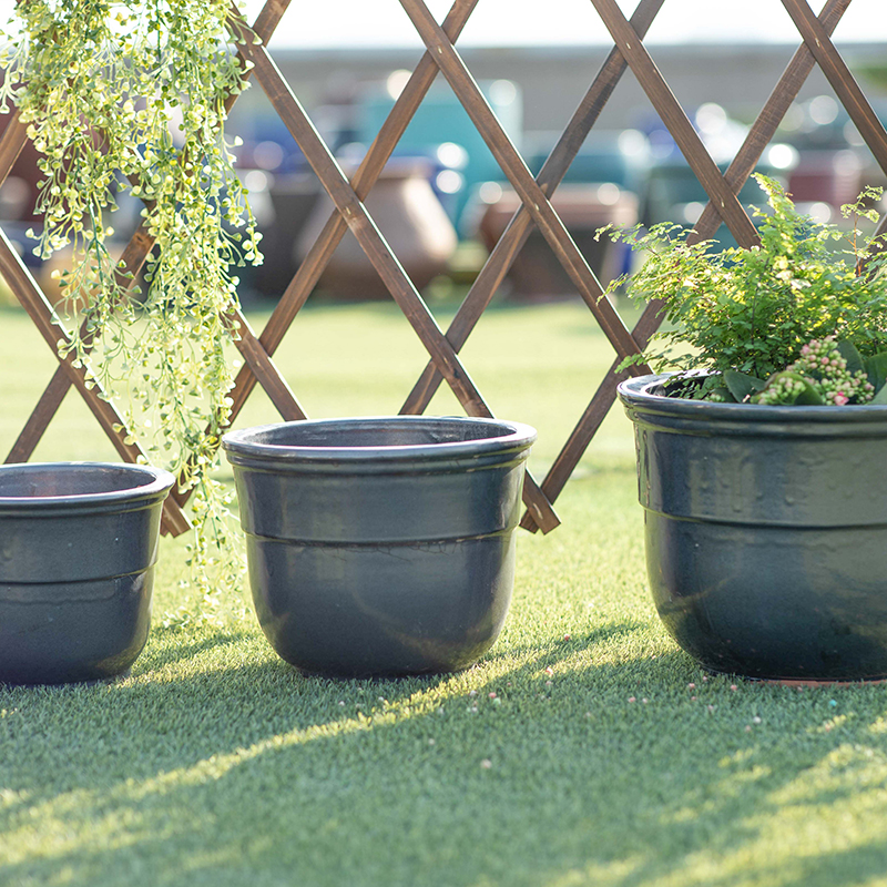 Keramiktöpfe Großhandel Keramik-Bonsai-Topf, Blumentöpfe, große Pflanzgefäße, Garten-Pflanzgefäß